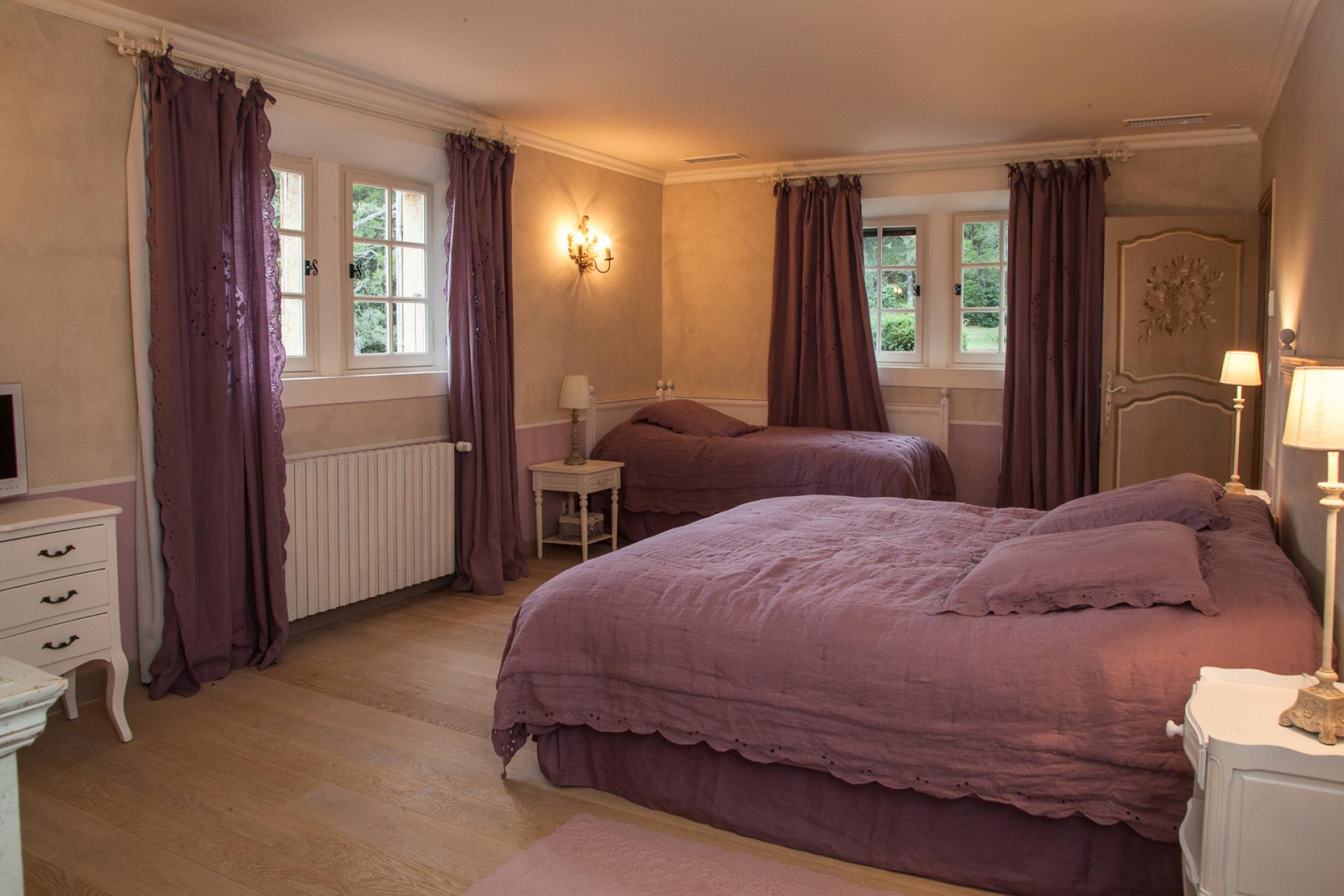 The purple bedroom Chateau de la Tour