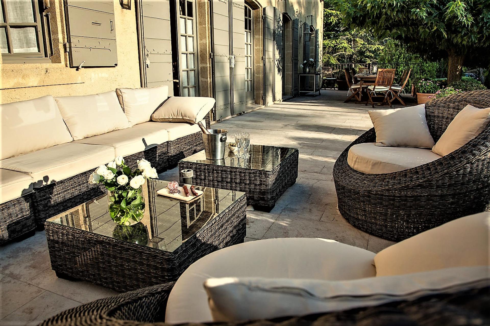 Terrace in a Chateau in Provence