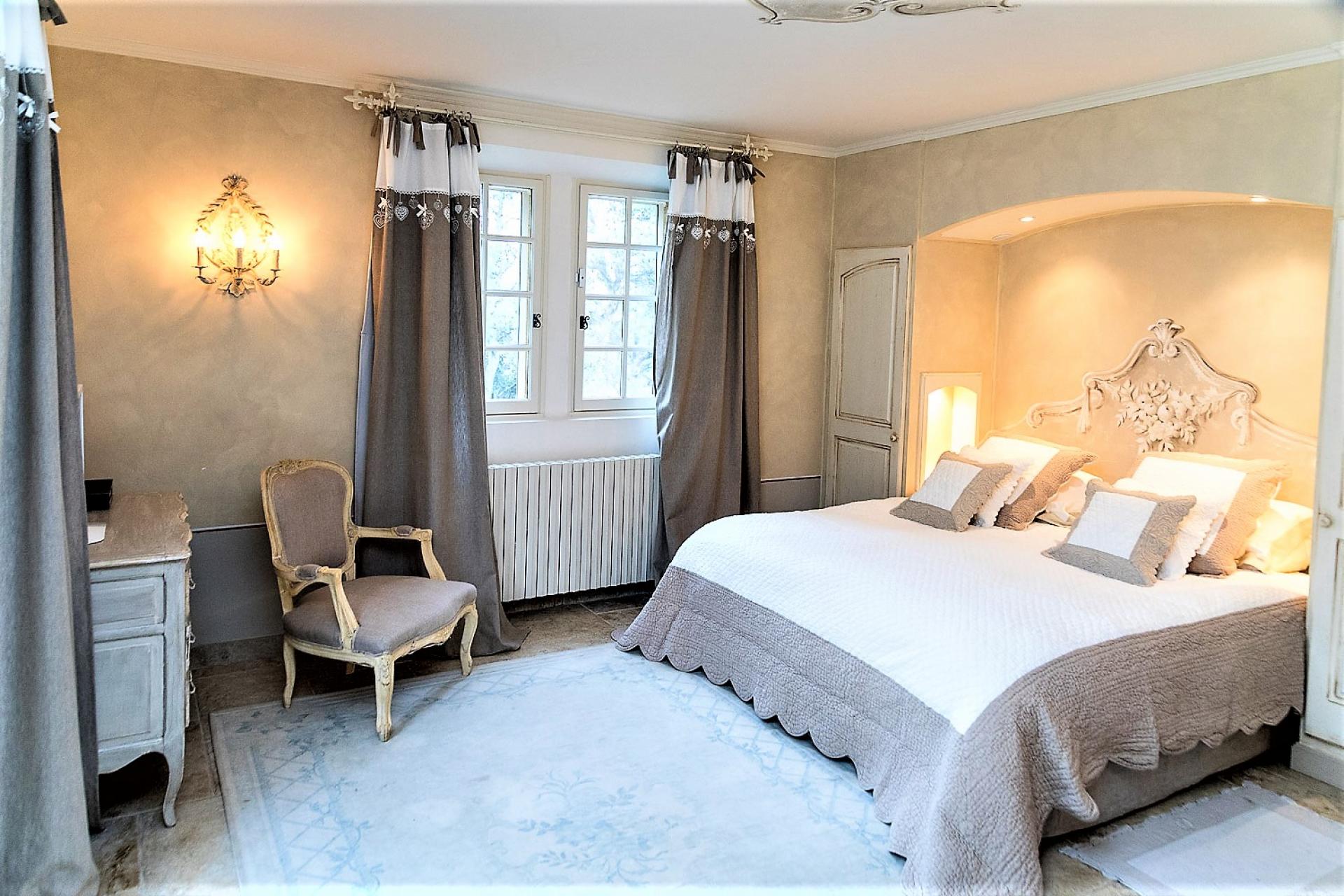 The big master Bedroom in  Chateau de la Tour Provence