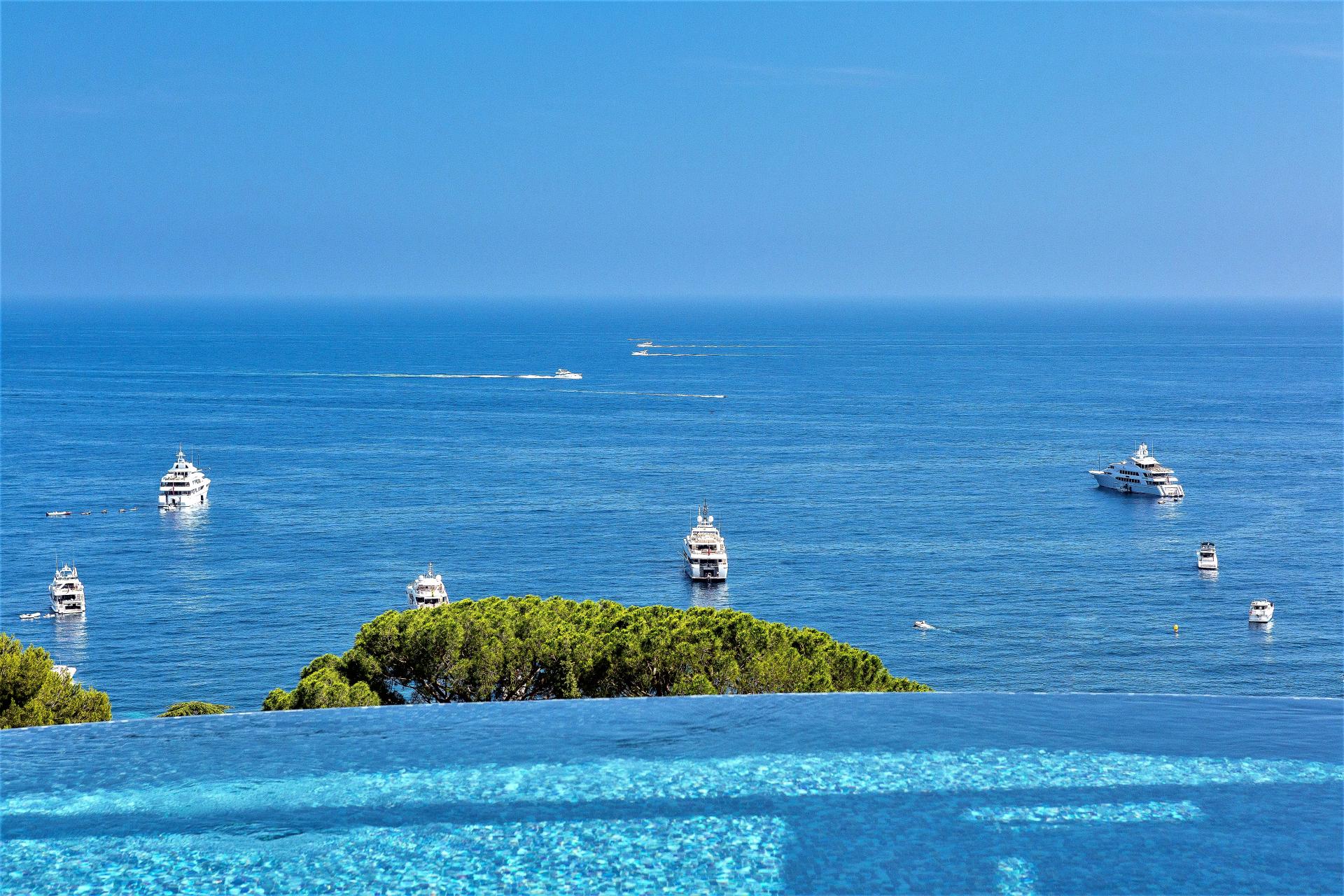 VIEWS FROM A LUXURY VILLA RENTAL IN FRENCH RIVIERA SOUTH OF FRANCE